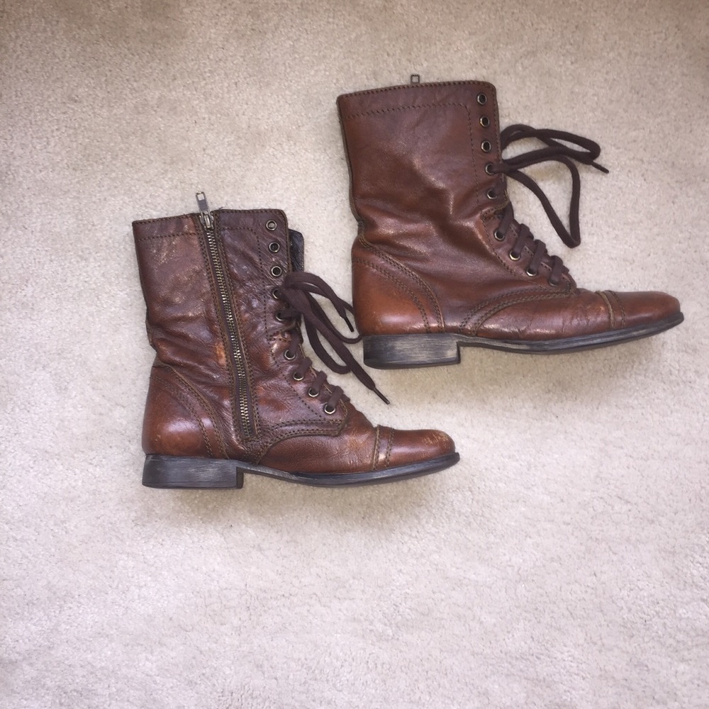 SIZE 6.5 AND 7.5 Brown Steve Madden Troopa Boot - Picture 4 of 7
